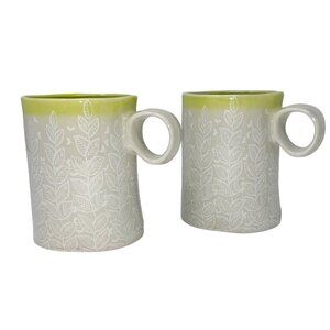 Anthropologie Beverage Mugs Set of 2